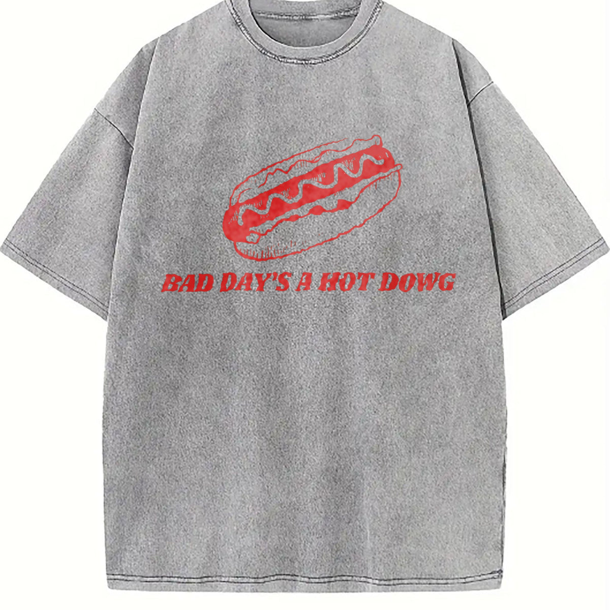 Bad Day To Be A Hot Dog Ironic Funny Meme Boxy Dtg Vintage product image 5