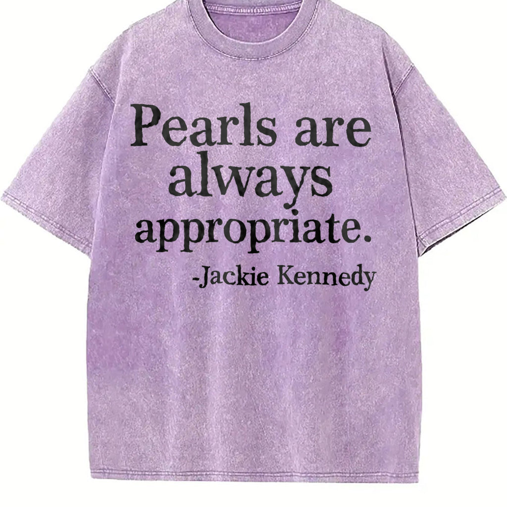 Letter Pearl Summer Vintage Washed T-Shirt product image 6