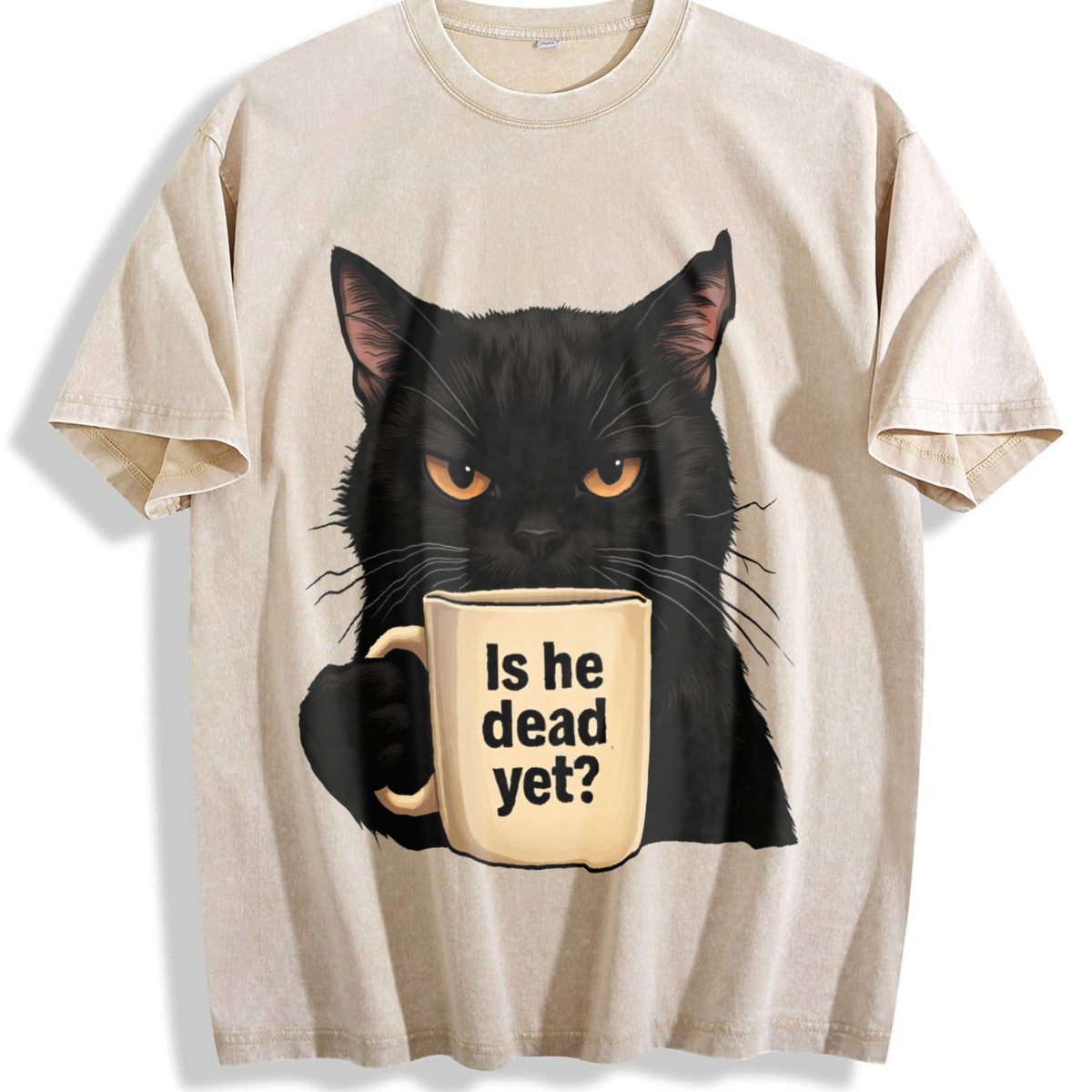 Is He Dead Yet Black Cat Dark Humor Liberal Democrat product image 1