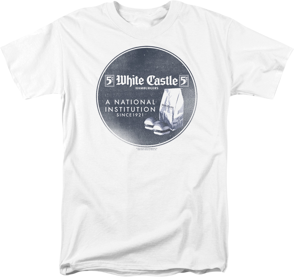 A National Institution Since 1921 White Castle T-Shirt product image 1