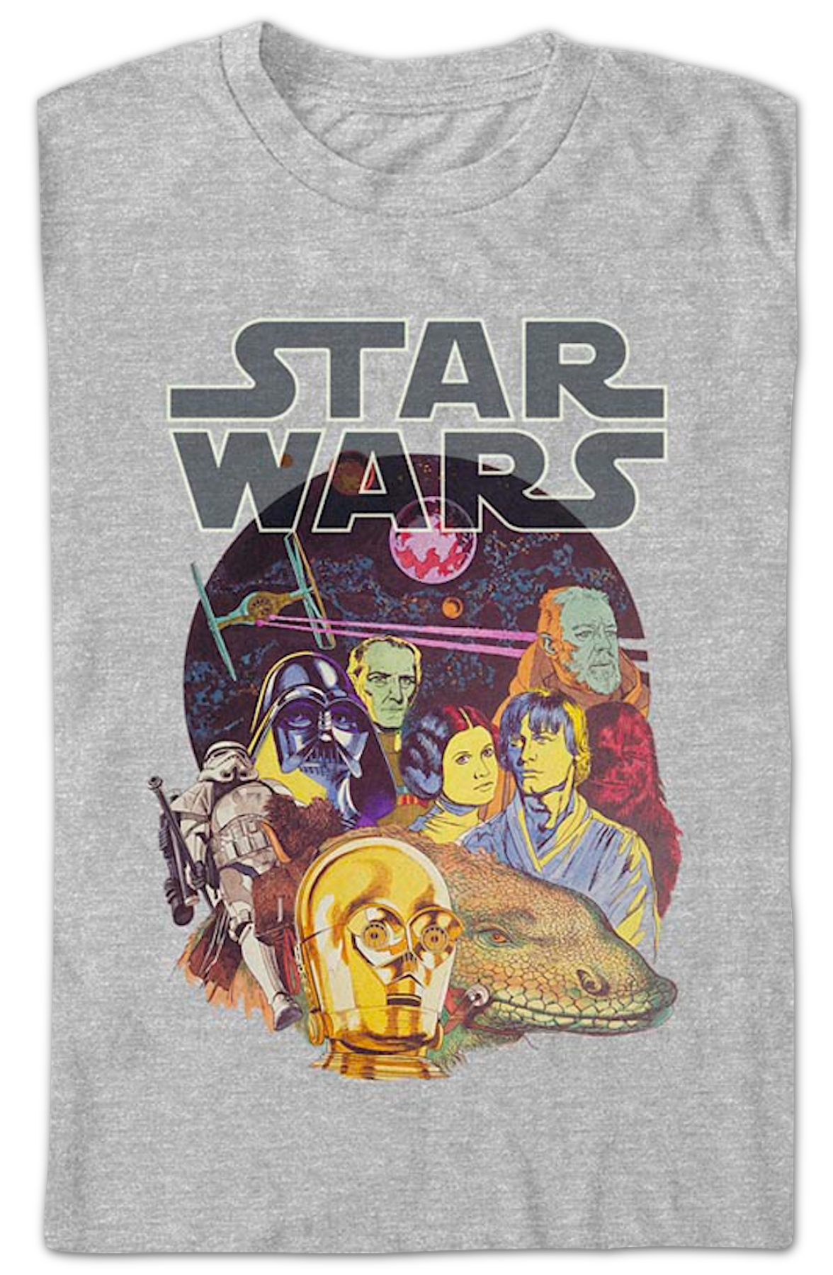 A New Hope Cast Collage Star Wars T-Shirt product image 2