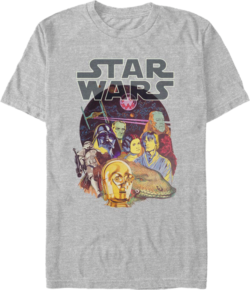 A New Hope Cast Collage Star Wars T-Shirt product image 1