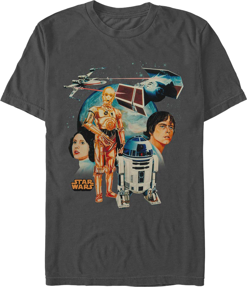 A New Hope Collage Star Wars T-Shirt product image 1