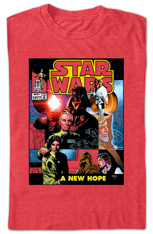 A New Hope Comic Book Cover Star Wars T-Shirt product image 2