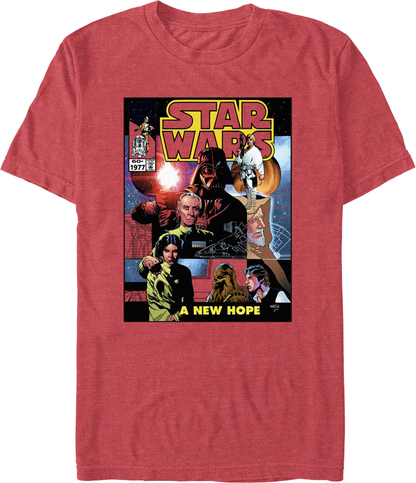 A New Hope Comic Book Cover Star Wars T-Shirt product image 1
