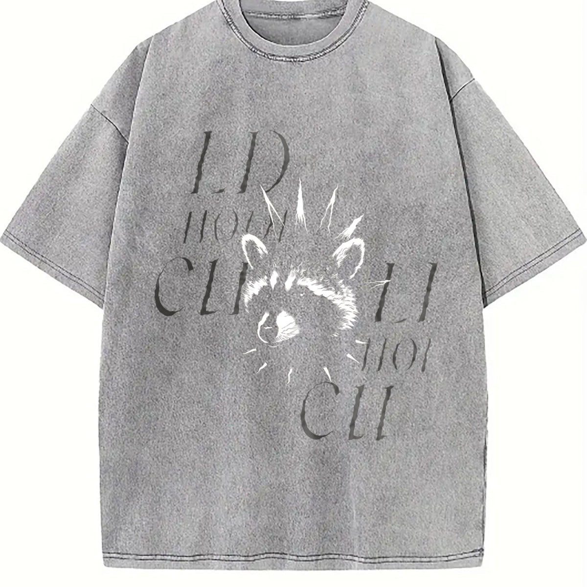 Punk Raccoon Vintage Washed T-Shirt product image 5