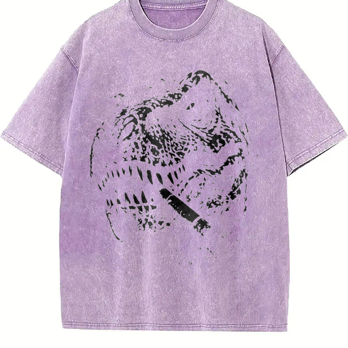 T Rex Smoke Y2K 90s Vintage Washed T-Shirt product image 6