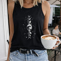 White Moon Phase Stack Women's Tank Top