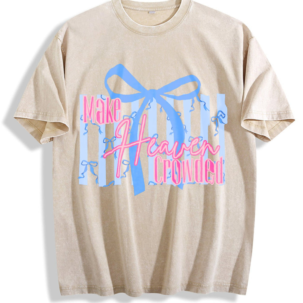 Make Heaven Crowded Bow Vintage Washed T-Shirt product image 1