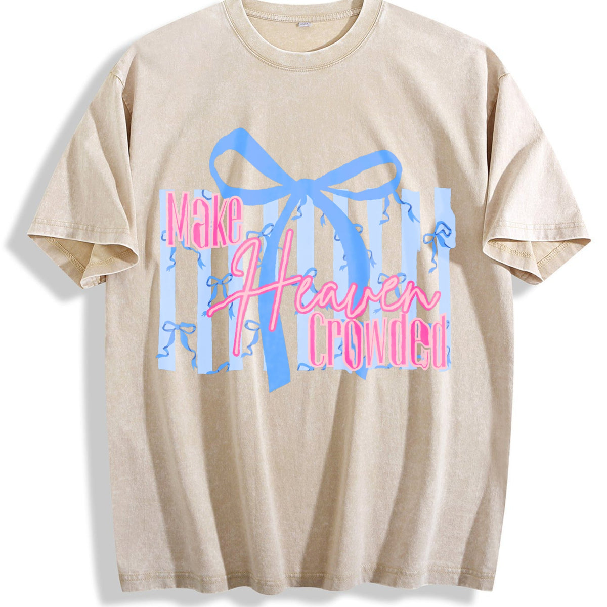 Make Heaven Crowded Bow Vintage Washed T-Shirt product image 1