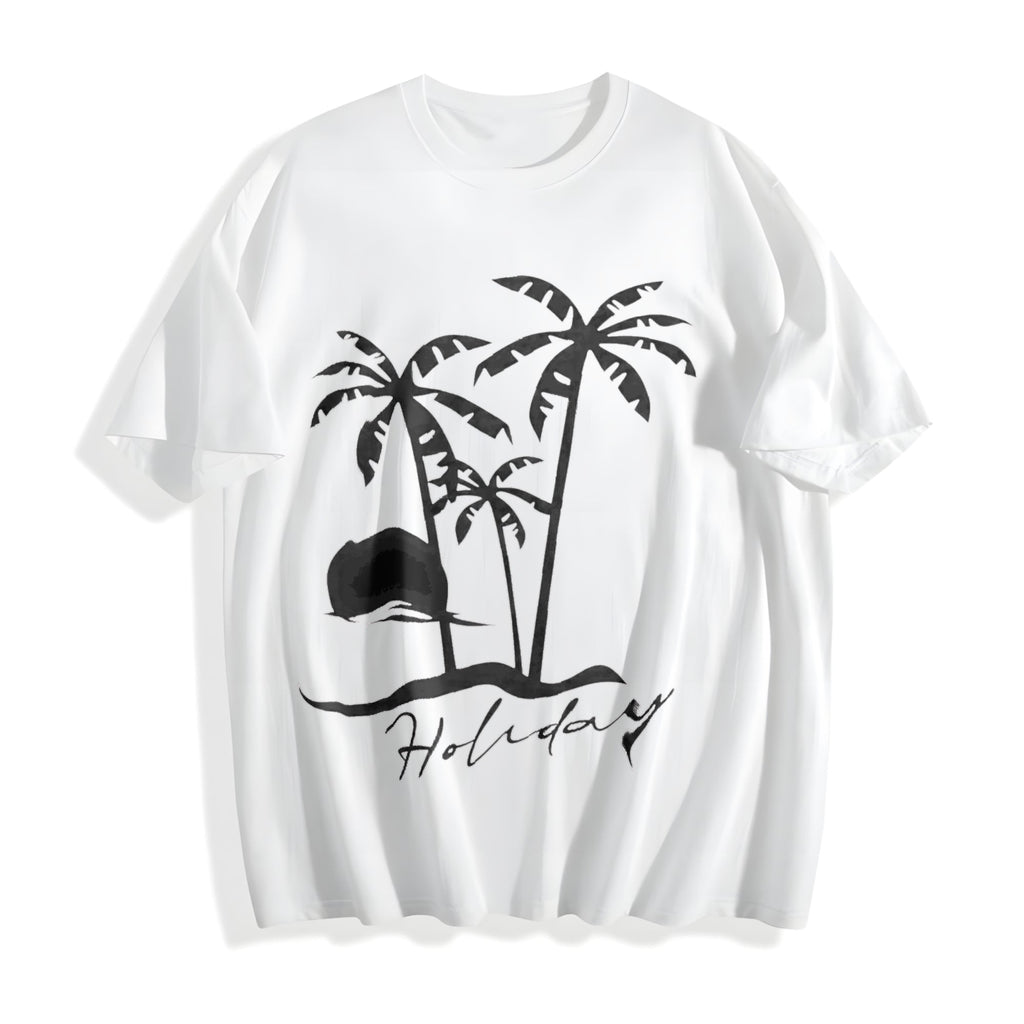 Beach Short-sleeved Sunset Summer Cotton T-Shirt product image 2