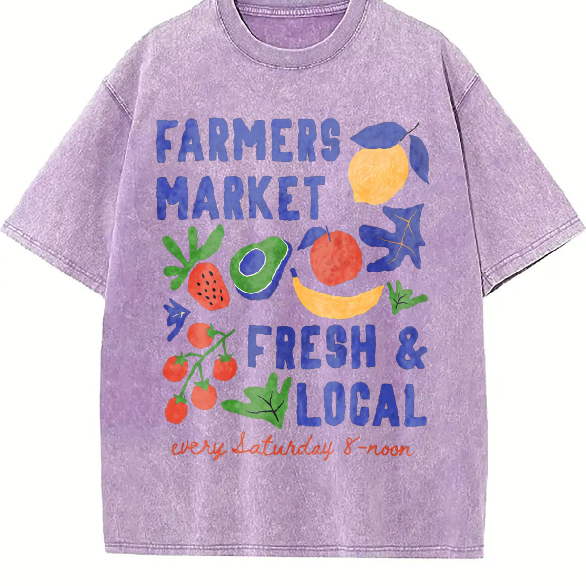 Farmers Market Fresh and Local Vintage Washed T-Shirt product image 6