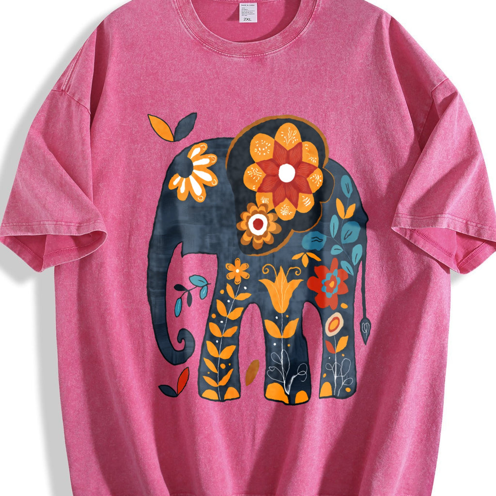 Bohemian Elephant - With Vibrant & Floral Vintage Washed product image 7
