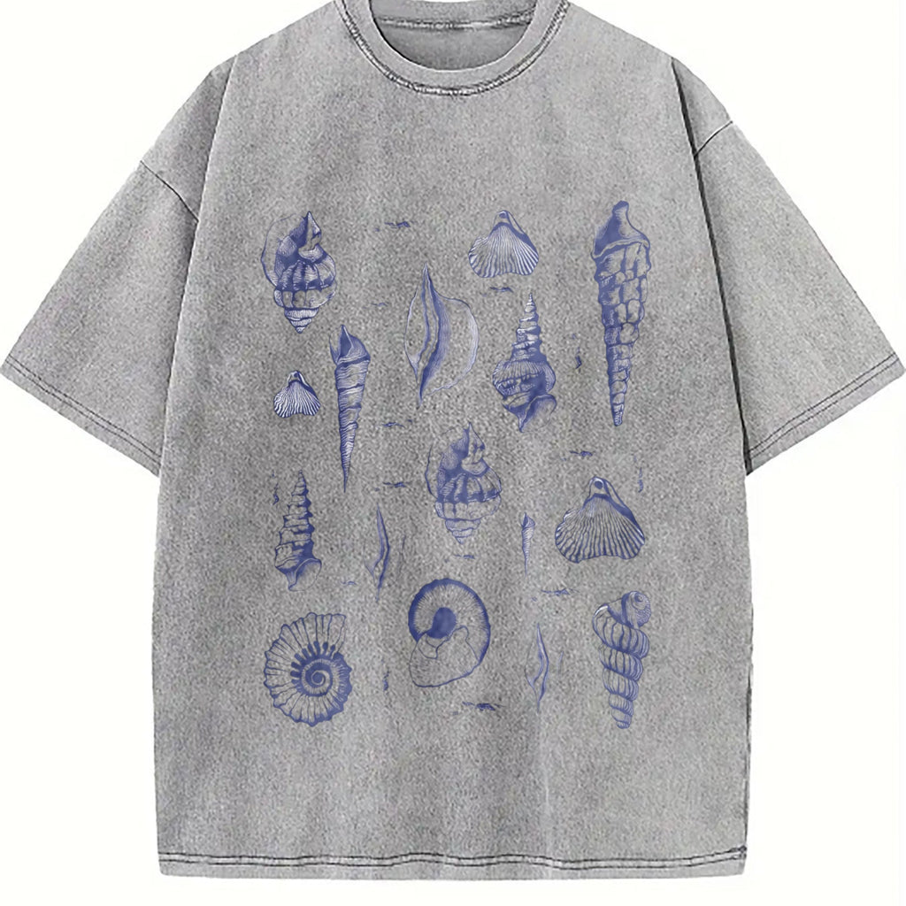 Sea Shell Tattoo Vintage Washed T-Shirt product image 5