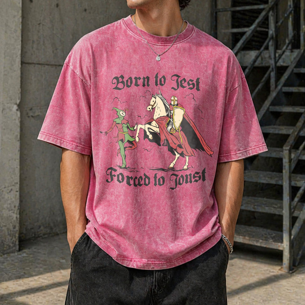 Born To Jest Forced To Joust Vintage Washed T-Shirt product image 7