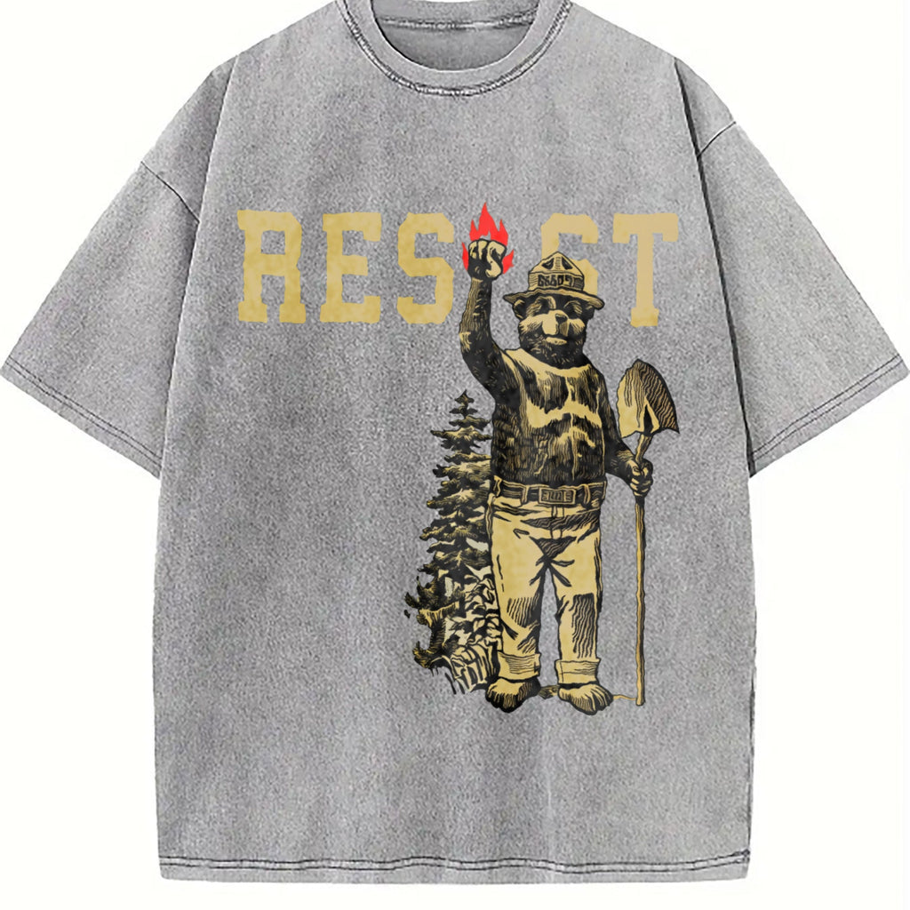 Smokey Bear Resist Vintage Washed T-Shirt product image 4