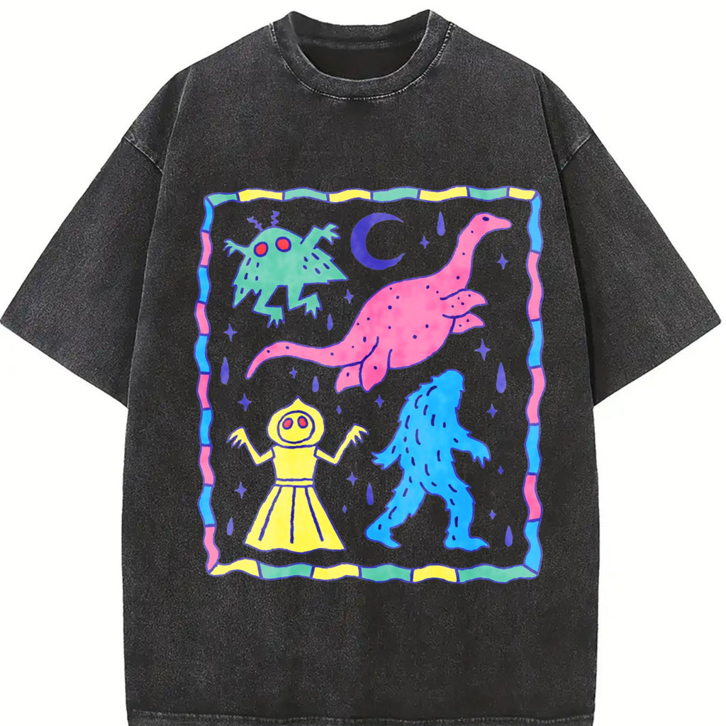 Weird Character Party Vintage Washed T-Shirt product image 2