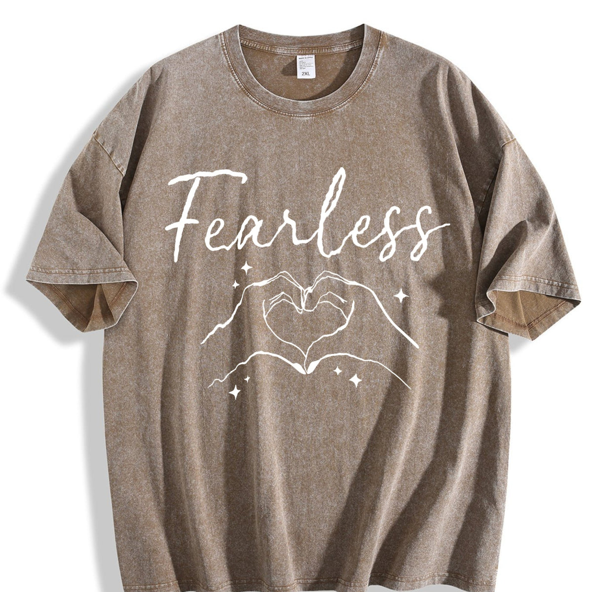 Fearless Hands Sign - With Gesture Vintage Washed T-Shirt product image 3