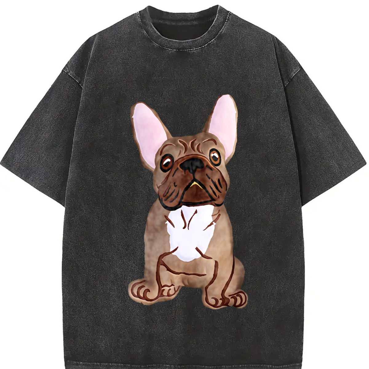 French Bulldog Vintage Washed T-Shirt product image 2