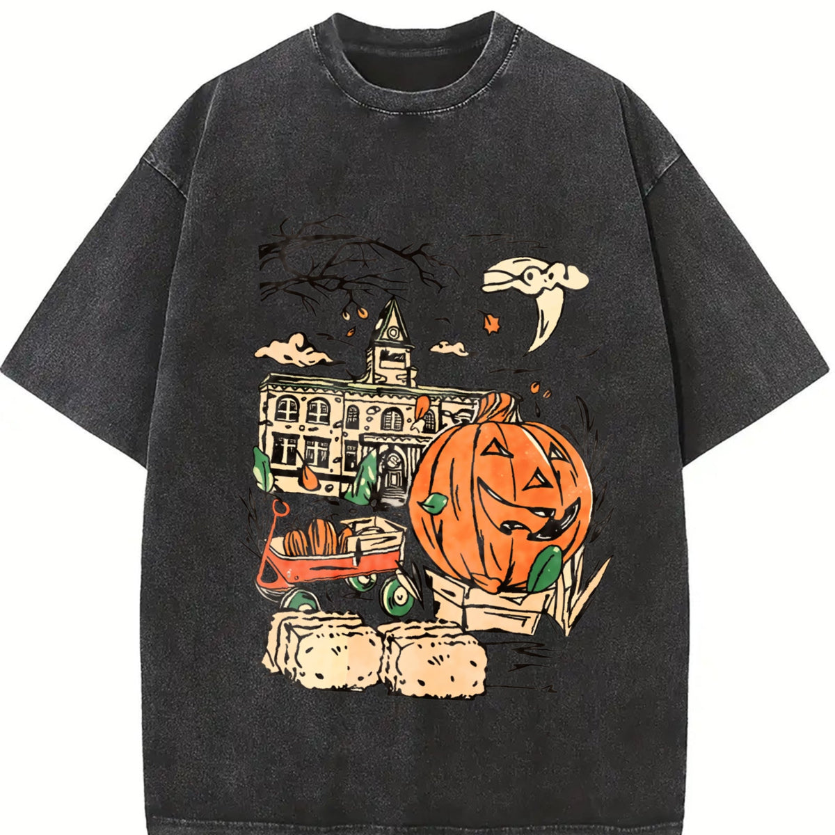 Halloweentown Est 1998 Back And Front Vintage Washed T-Shirt product image 2