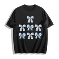 Toile Bow Blue Coquette Cute Ribbon Girly Girl Aesthetic product image 1