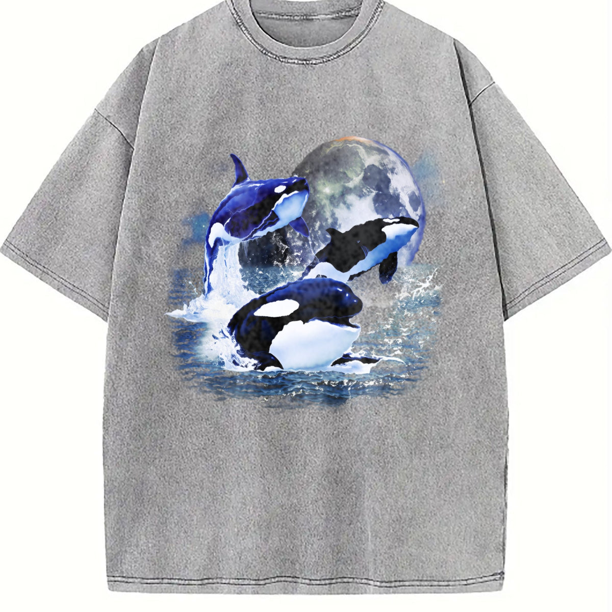 Three Orcas 90s Vintage Washed T-Shirt product image 5
