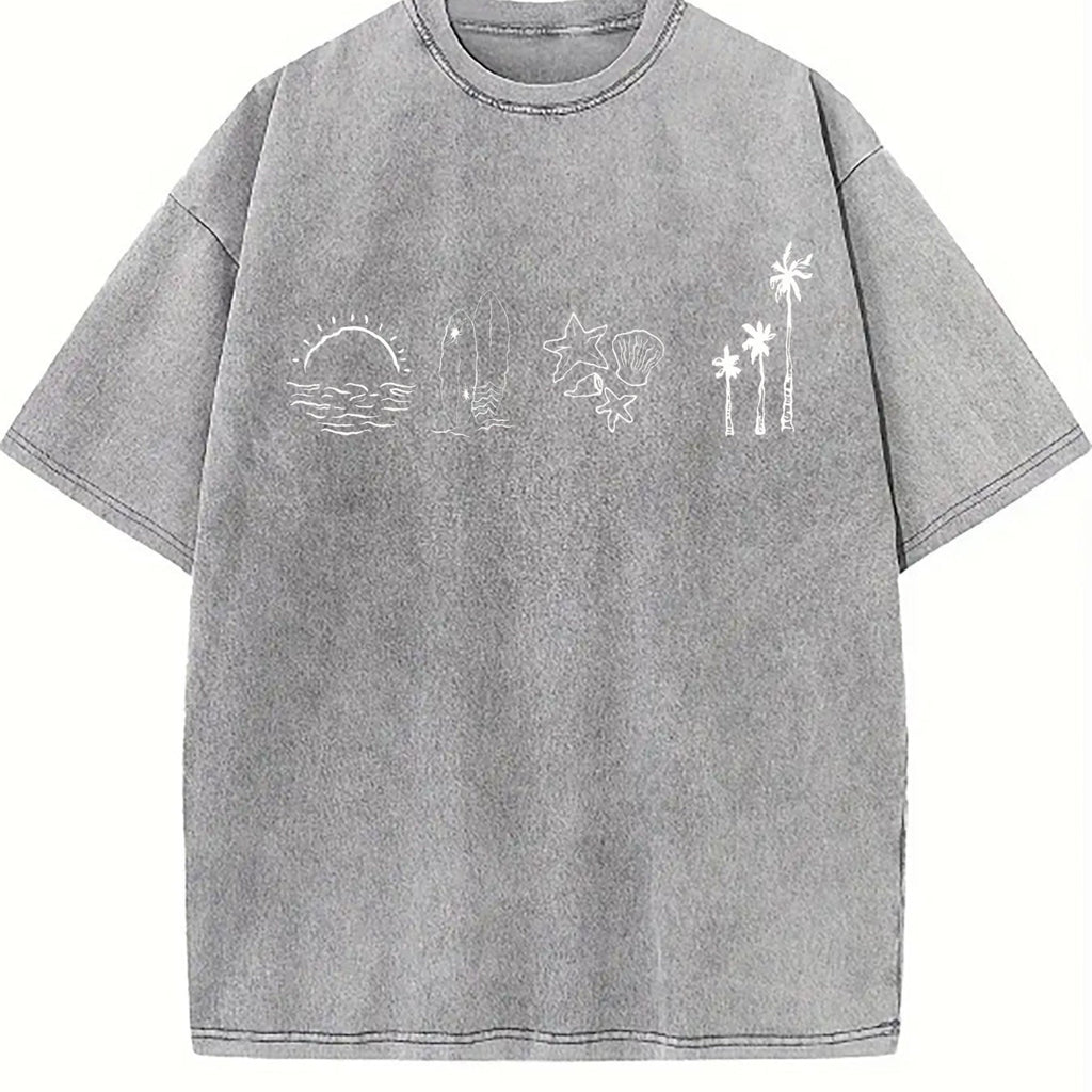 Surfer Ocean 90s Vintage Washed T-Shirt product image 5