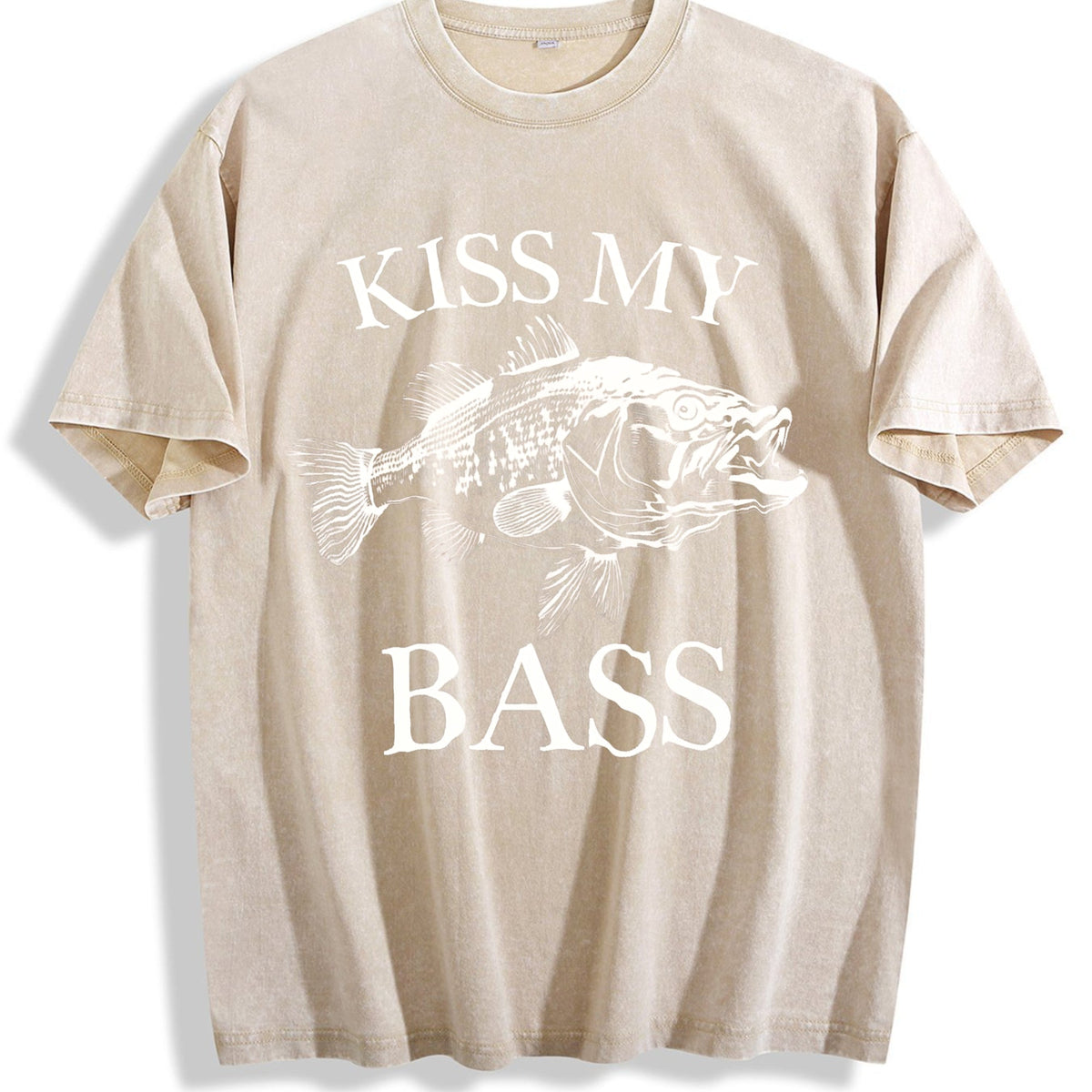 Kiss My Bass 90s Tattoo Vintage Washed T-Shirt product image 1