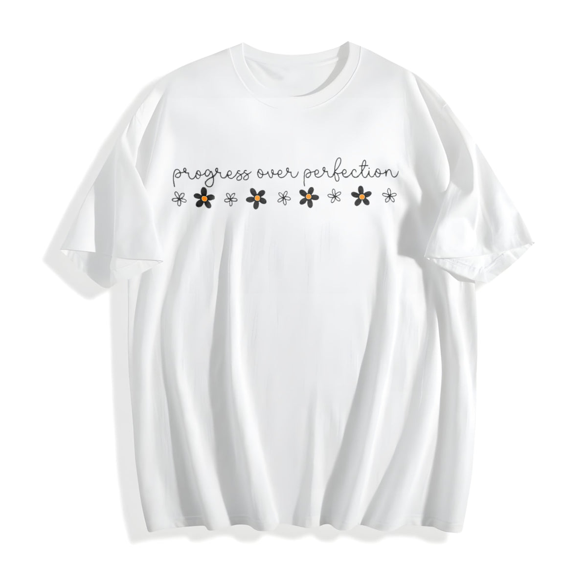 Progress Over Perfection Inspirational Teacher Cotton product image 2