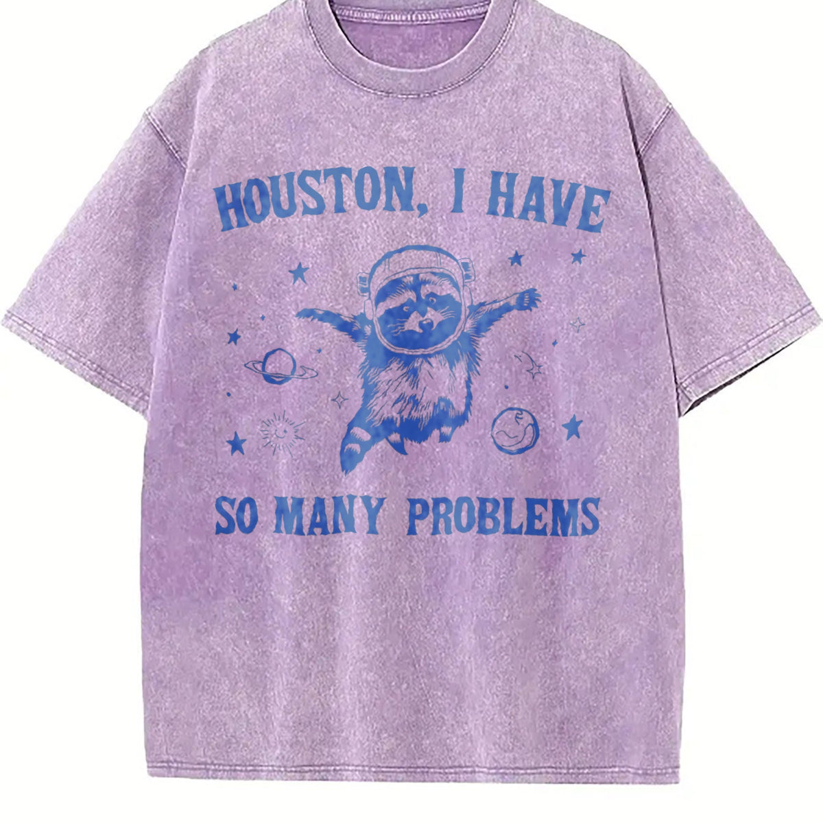 Raccoon In Space 90s Vintage Washed T-Shirt product image 6