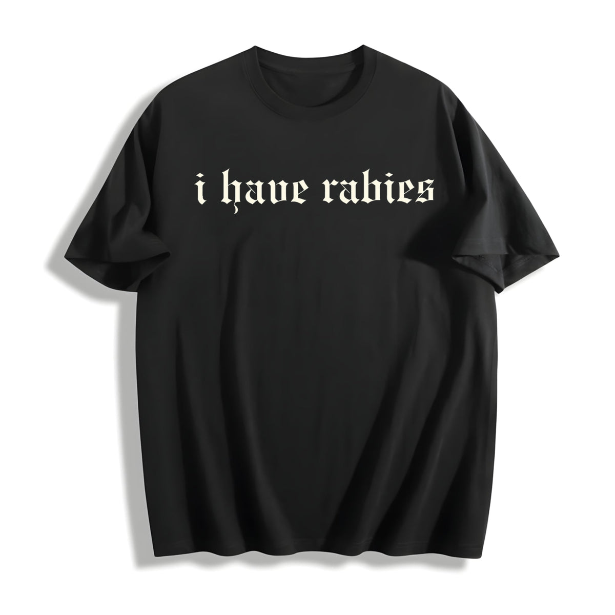 I Have Rabies Funny Cotton T-Shirt product image 1