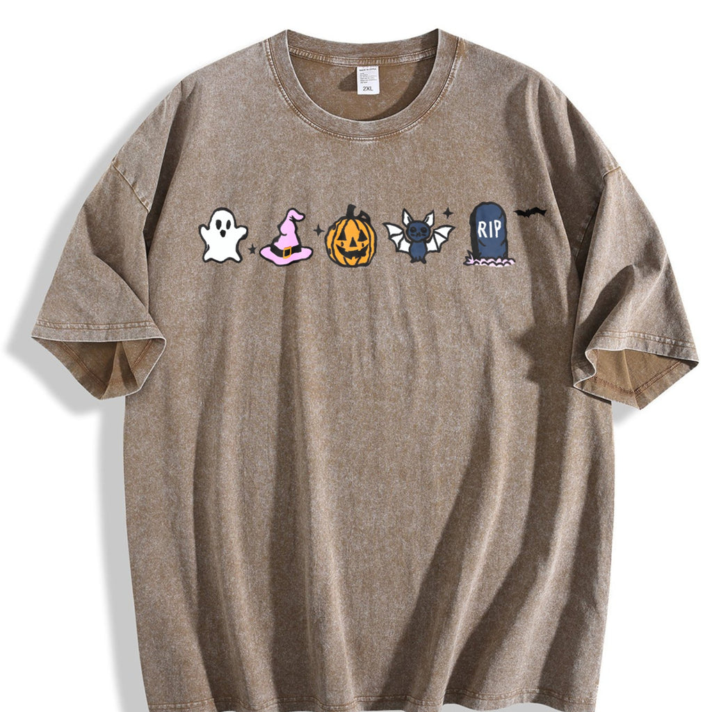 Halloween Icons Vintage Washed T-Shirt product image 3