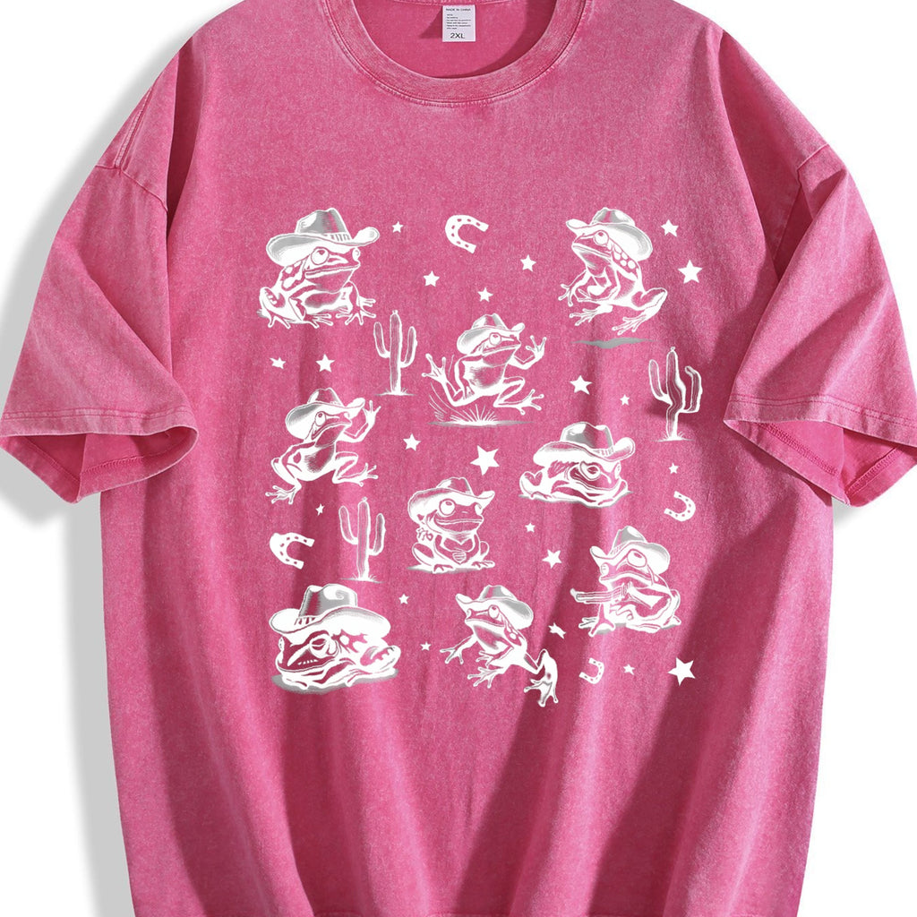 Cowboy Frogs Western Vintage Washed T-Shirt product image 7