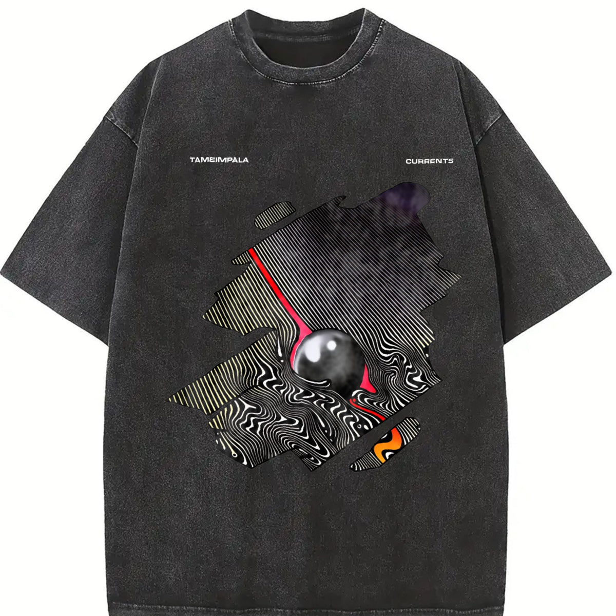 Psychedelic Visual Effects Sphere Vintage Washed T-Shirt product image 2