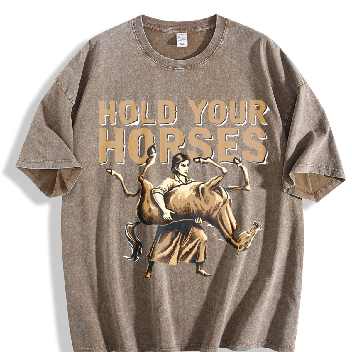 Funny Sarcastic Literal Hold Your Horses Strong Woman product image 3