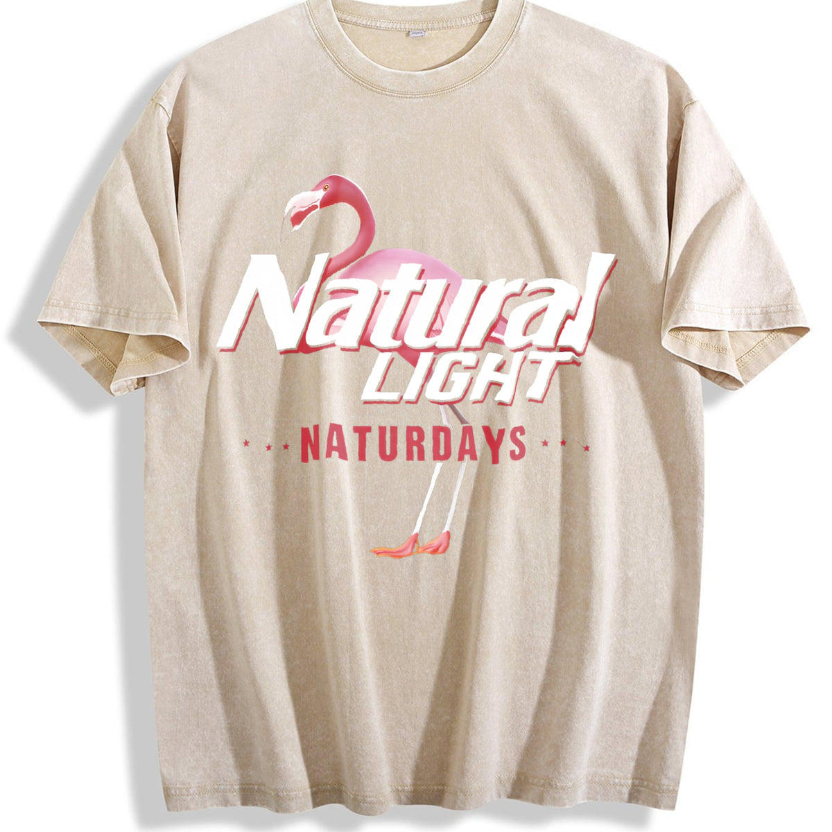 Natural Light Flamingo Vintage Washed T-Shirt product image 1