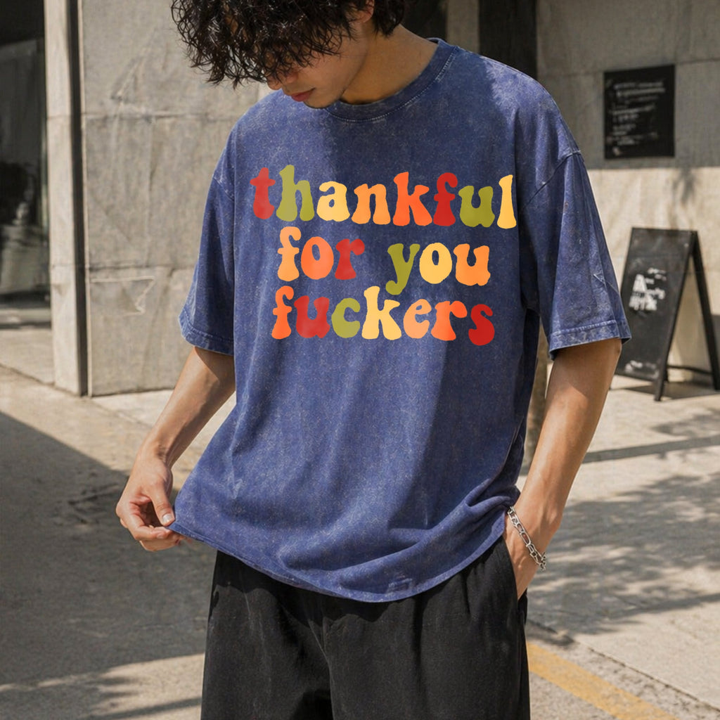Thankful For You Fuckers Vintage Washed T-Shirt product image 8