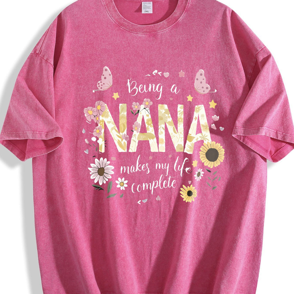 Bohemian Nana Floral Vintage Washed T-Shirt product image 7