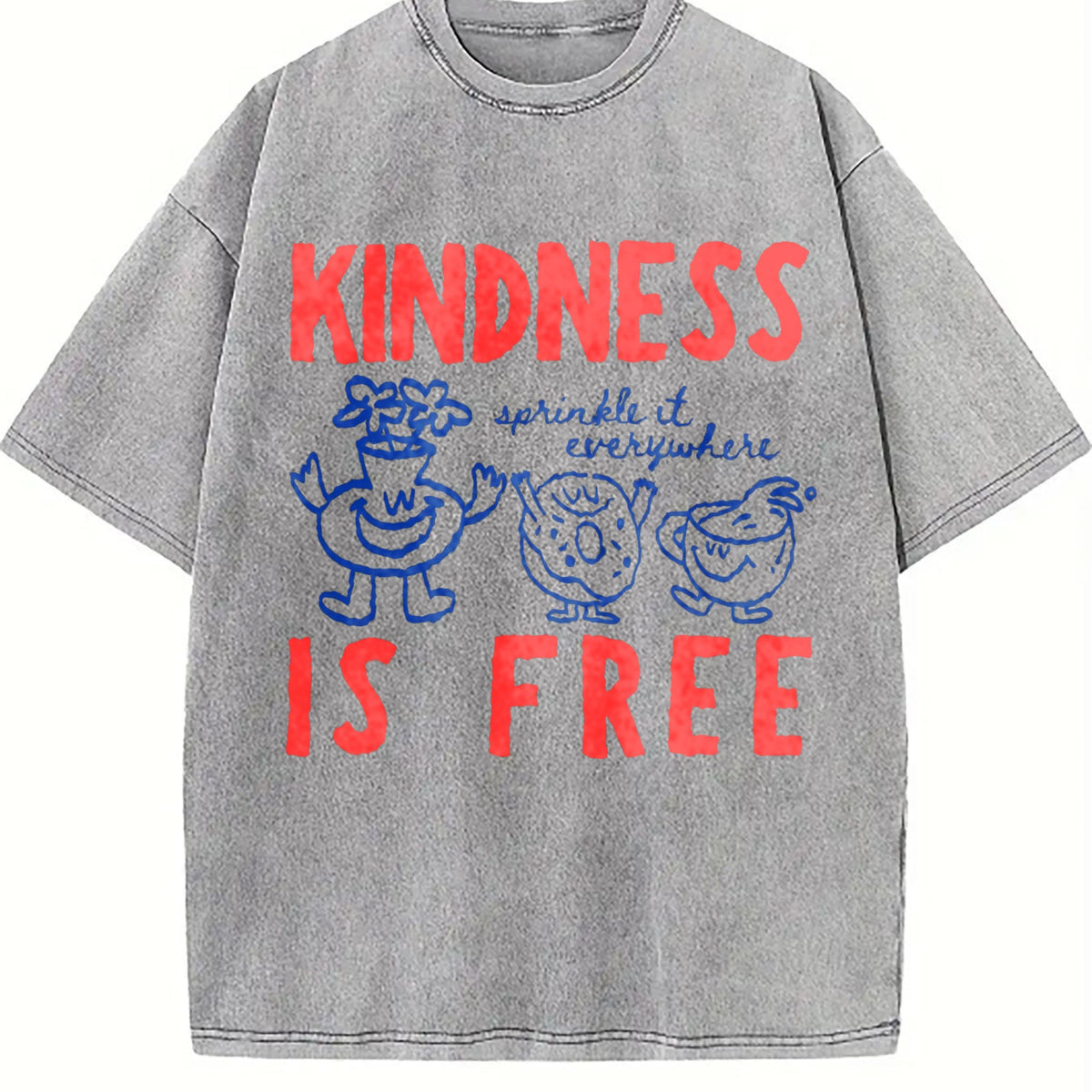 Kindness Is Free Vintage Washed T-Shirt product image 4