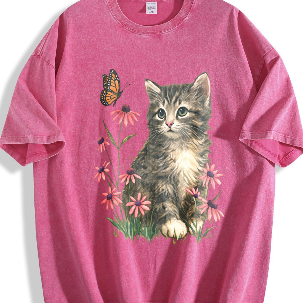 Kitten Vintage Washed T-Shirt product image 7