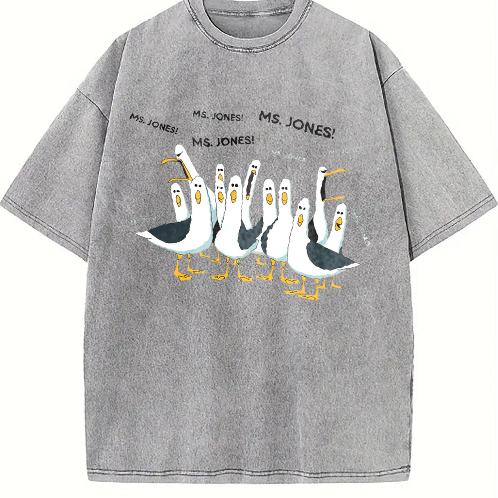 Seagull Teacher Vintage Washed T-Shirt product image 4
