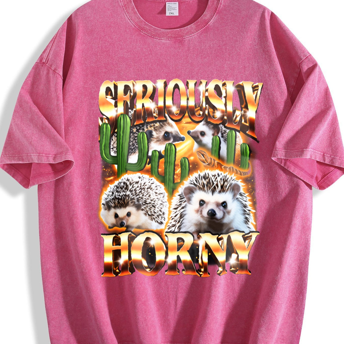 Seriously Horny Funny Offensive Bootleg Vintage Washed product image 7