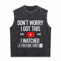 Funny Diy Mechanic Engineer Garage Humorous Father's Day Men's Washed Tank Top
