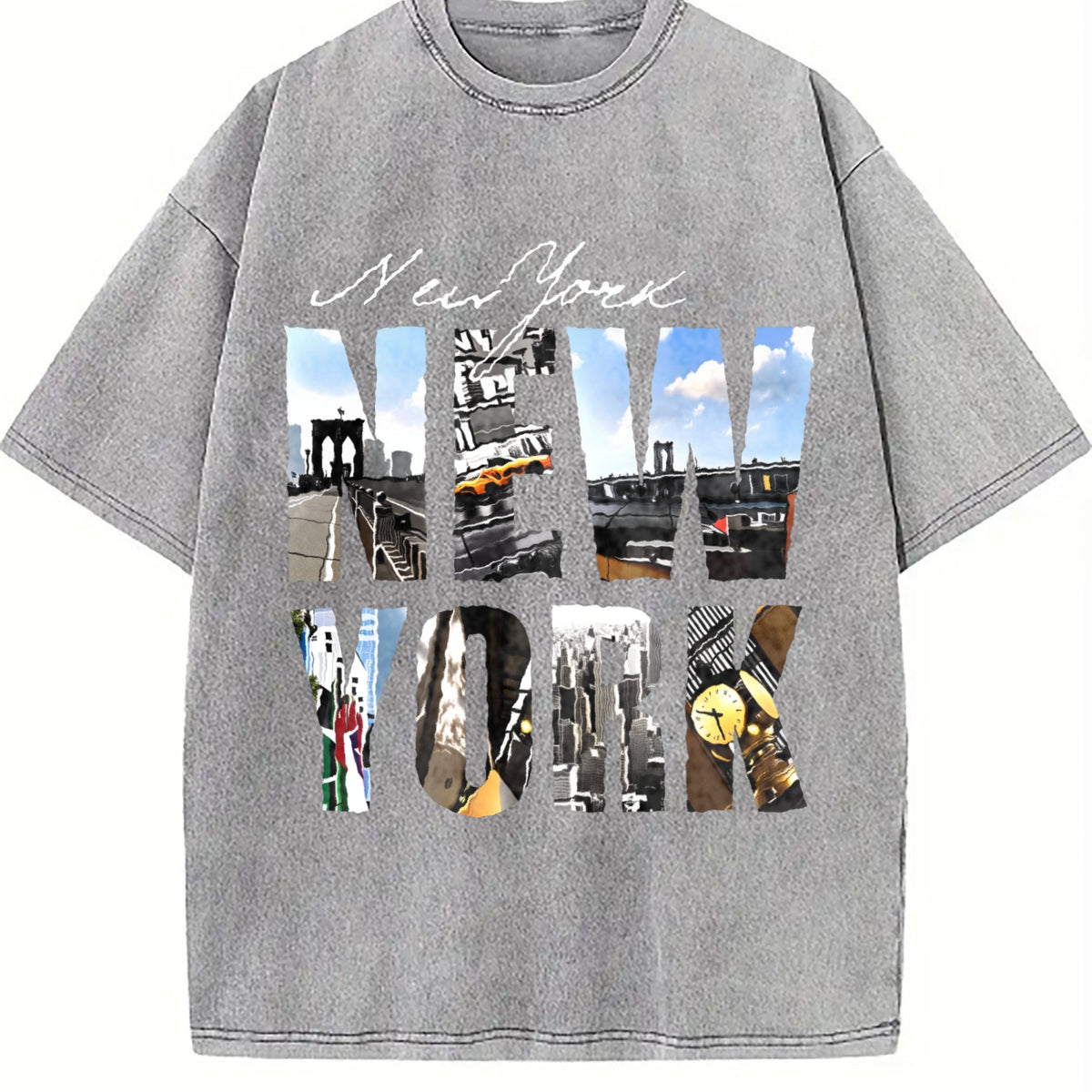 New York Newyork Vintage Washed T-Shirt product image 4