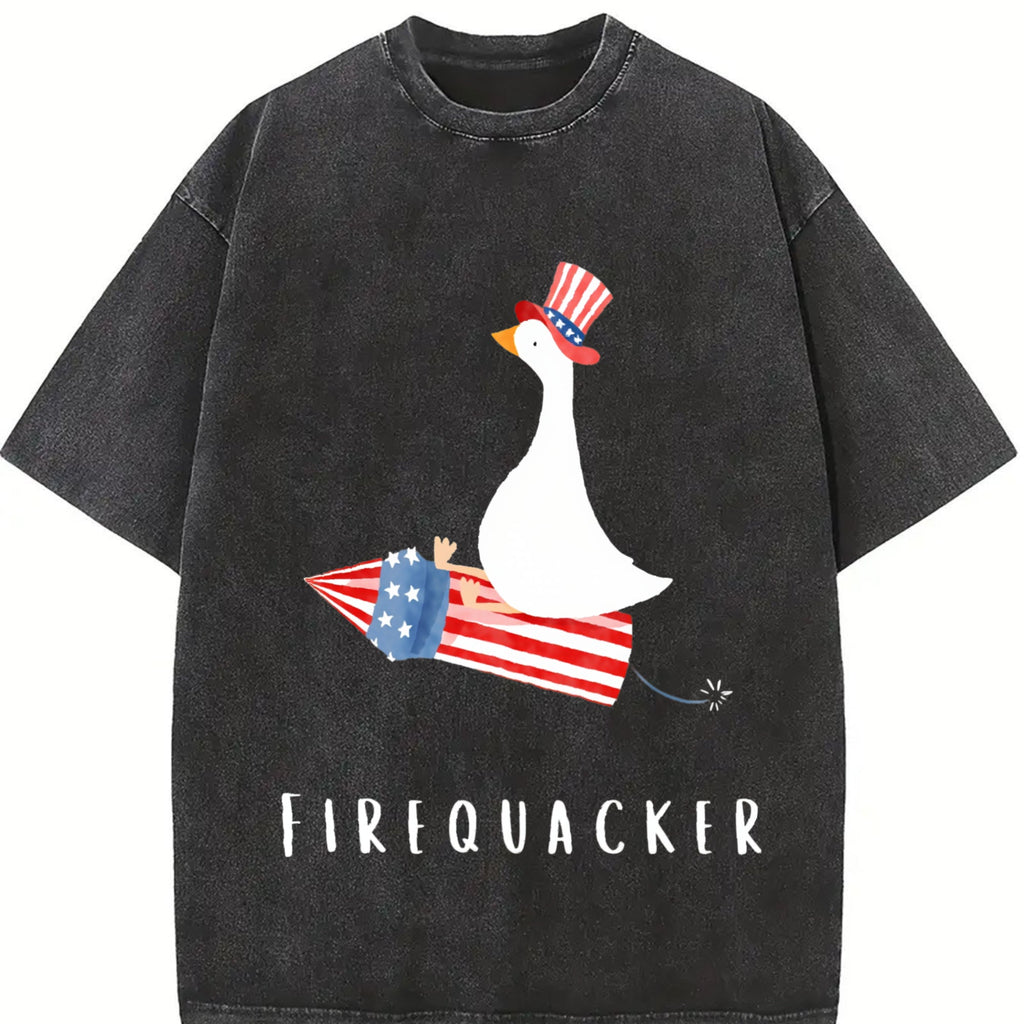 Funny Fourth Of July Vintage Washed T-Shirt product image 2