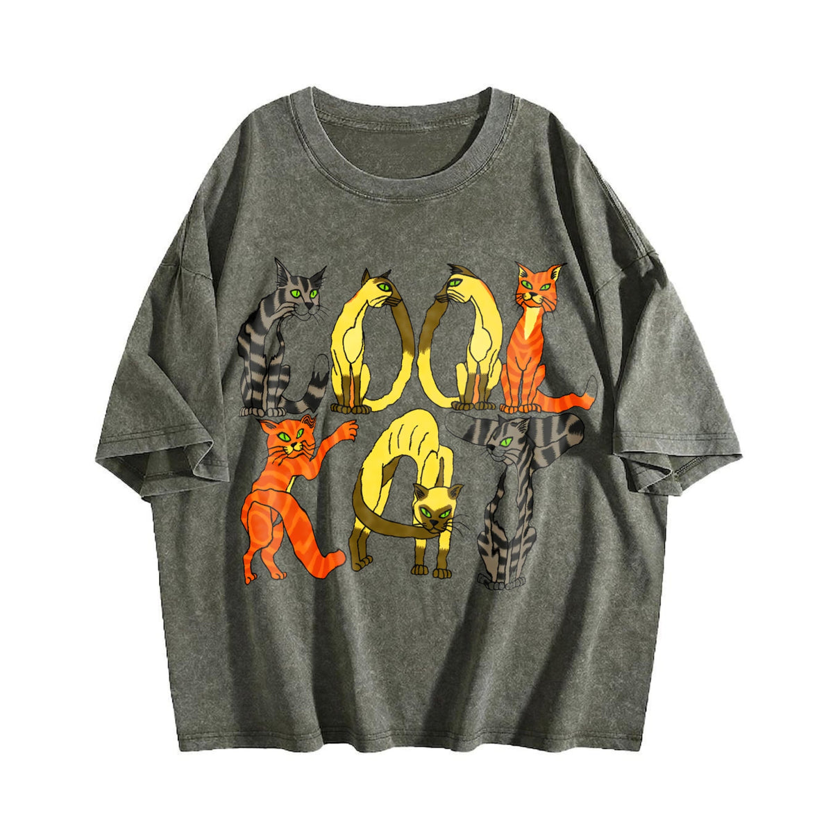 Cool Cat Vintage Washed T-Shirt product image 4