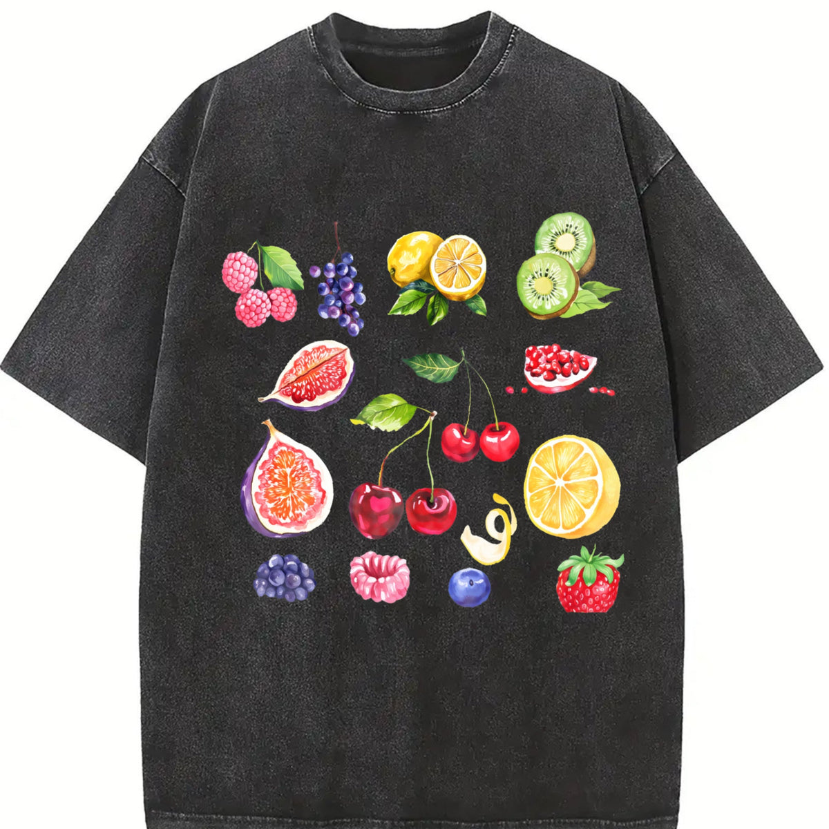 Fruits And Berries 90s Vintage Washed T-Shirt product image 2