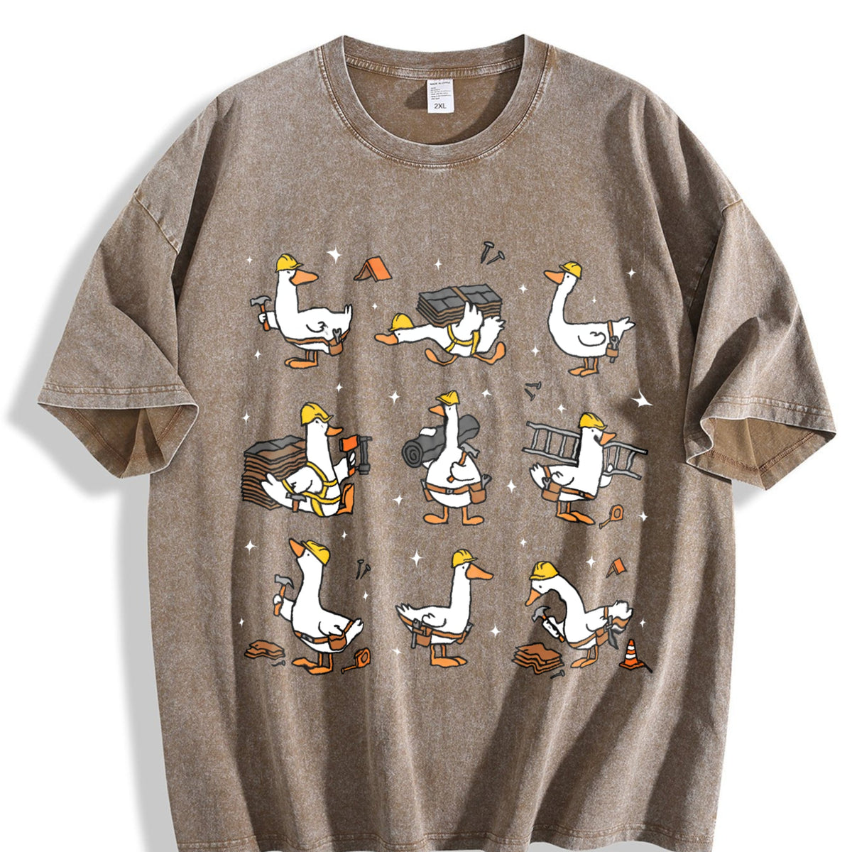 Silly Goose Roofer Vintage Washed T-Shirt product image 3