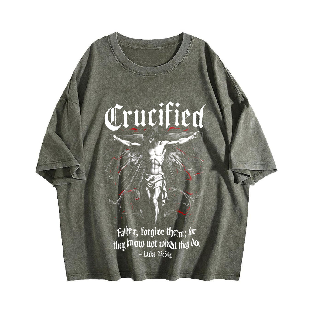 Crucified 90s Vintage Washed T-Shirt product image 4