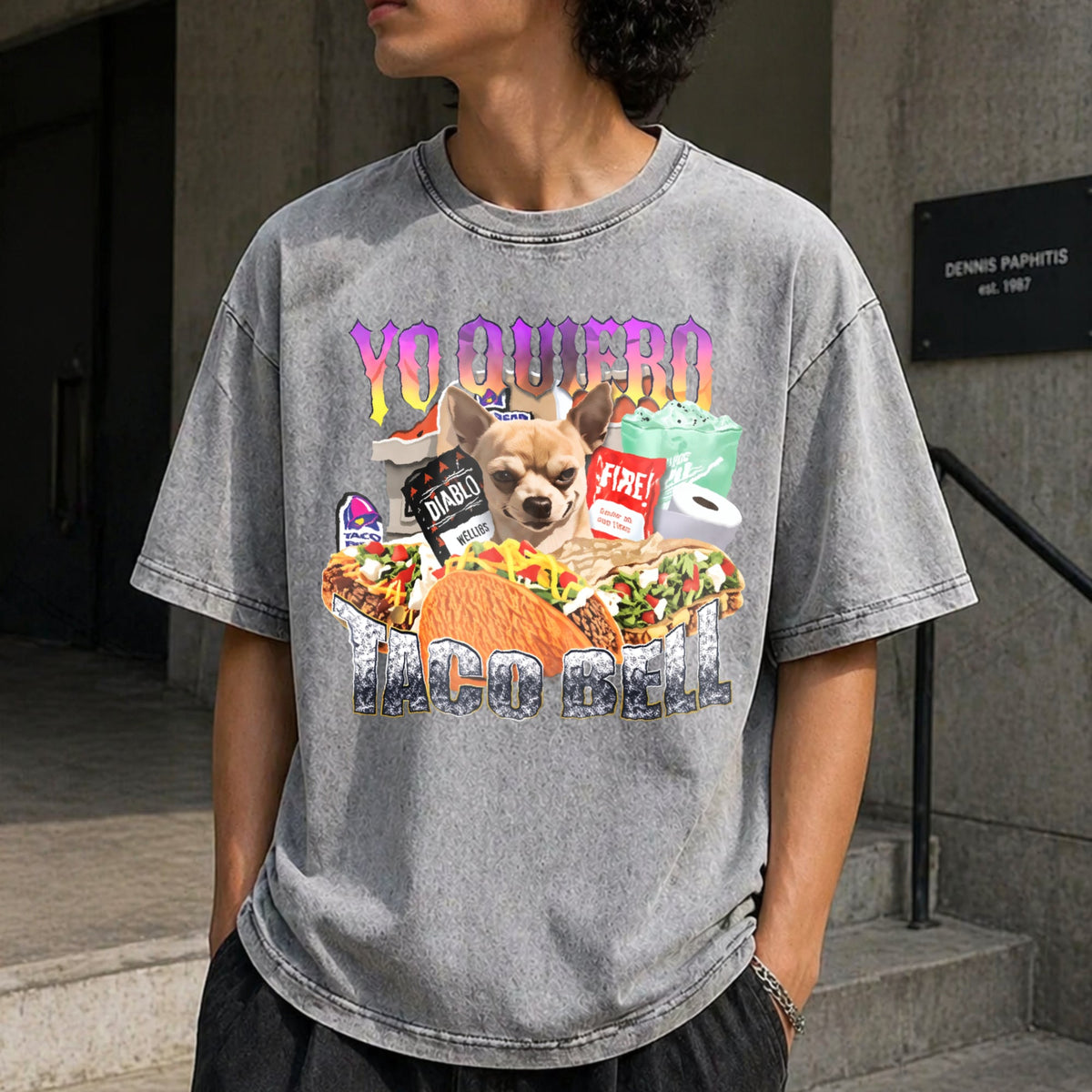 Yo Quiero Taco Bell T-shirt 90s Bootleg Rap - Funny Vintage product image 5